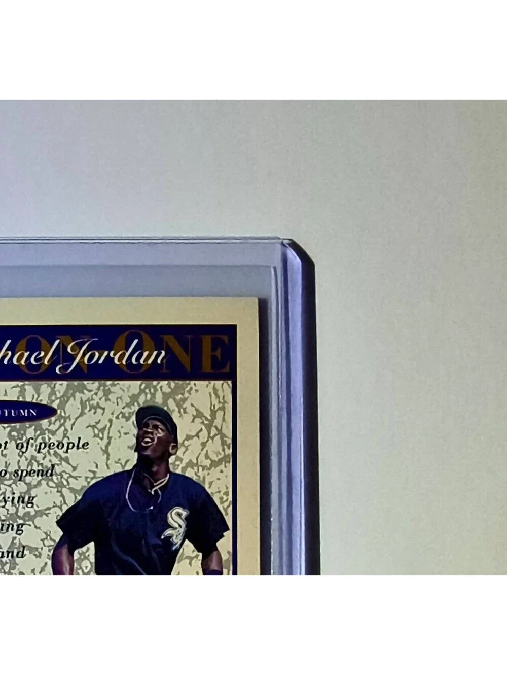 Michael Jordan 1995 Upper Deck Minors One on One #9 Card Chicago Bulls